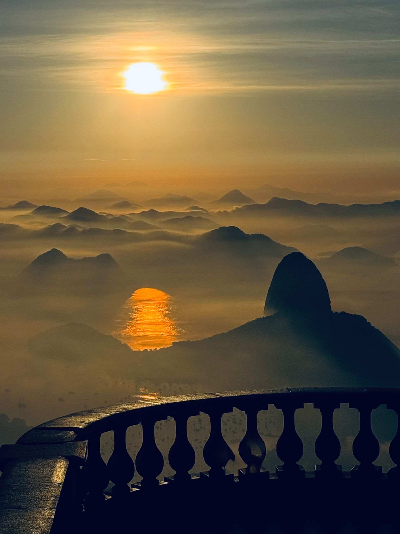 Mirante do Rio ao entardecer