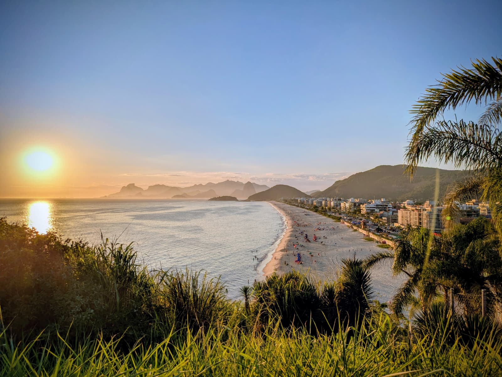 Pôr do sol na Praia de Piratininga