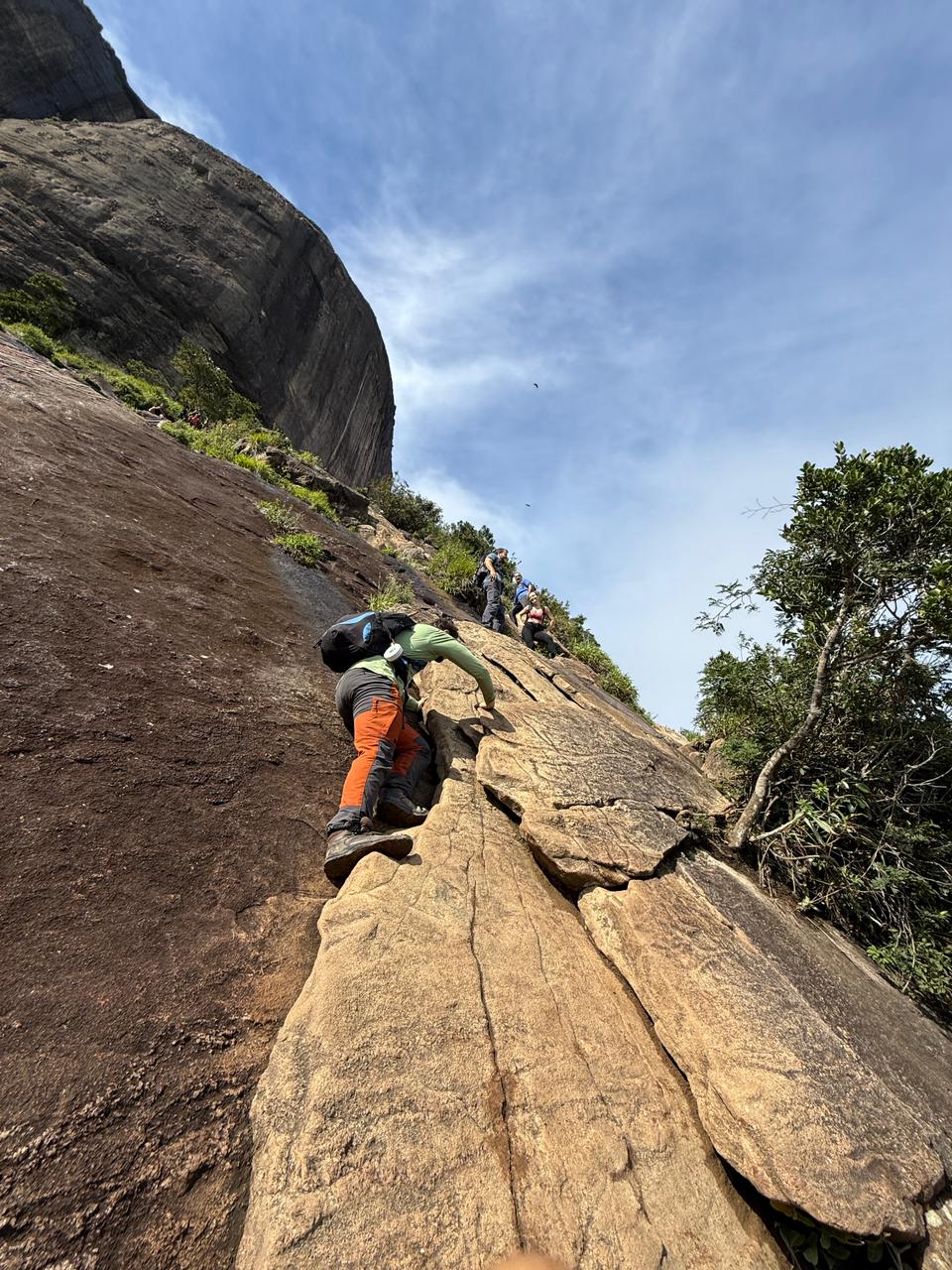 Trecho de escalada na Carrasqueira